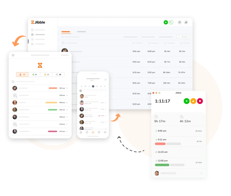 Time tracking da qualsiasi dispositivo sempre sincronizzati.