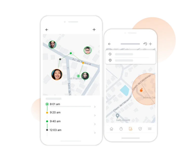 Application de suivi GPS sur les appareils mobiles