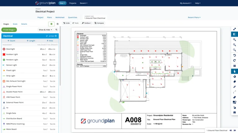 Groundplan dashboard view
