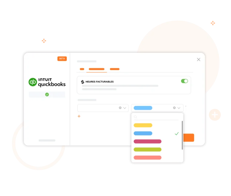 Associer les activités aux clients dans la section principale de QuickBooks