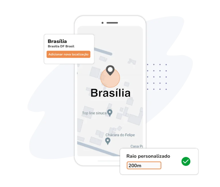 Nova localização pelo celular