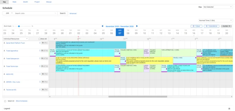 SimPro Dashboard