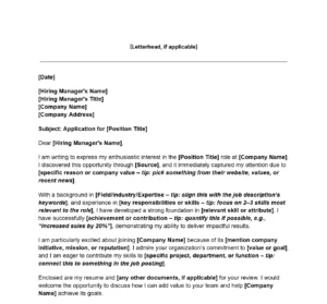 Jibble's Cover Letter Template