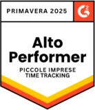 G2 - High Performer Small-Business Time Tracking - Spring 2025
