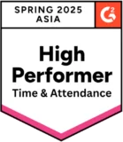 G2 - High Performer Asia Time & Attendance - Spring 2025 G2 - High Performer Asia Time & Attendance - Spring 2025