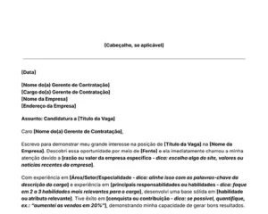 ícone Modelo de Carta de Apresentação