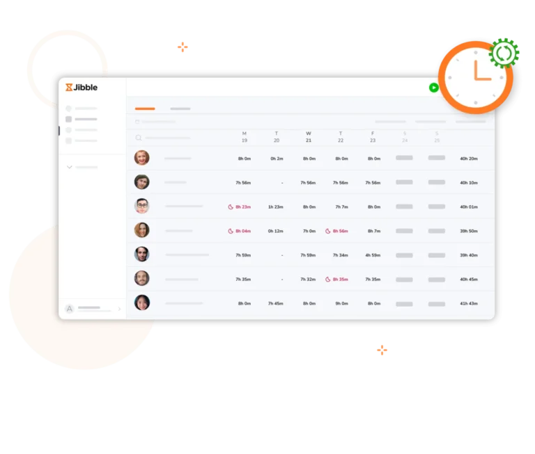 Karty czasu w programie do mierzenia czasu w HR Cloud.
