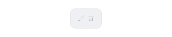 Edit and delete icon 
