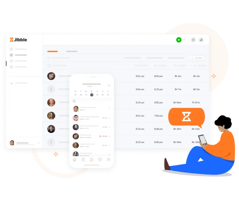 Timesheets on web and mobile