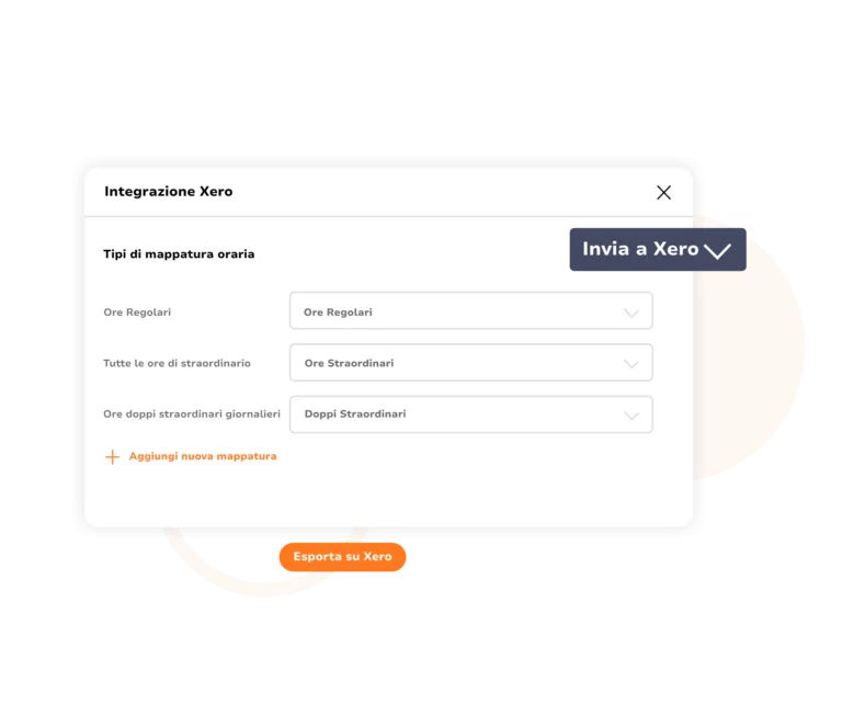 Mappatura degli orari per i timesheet su xero