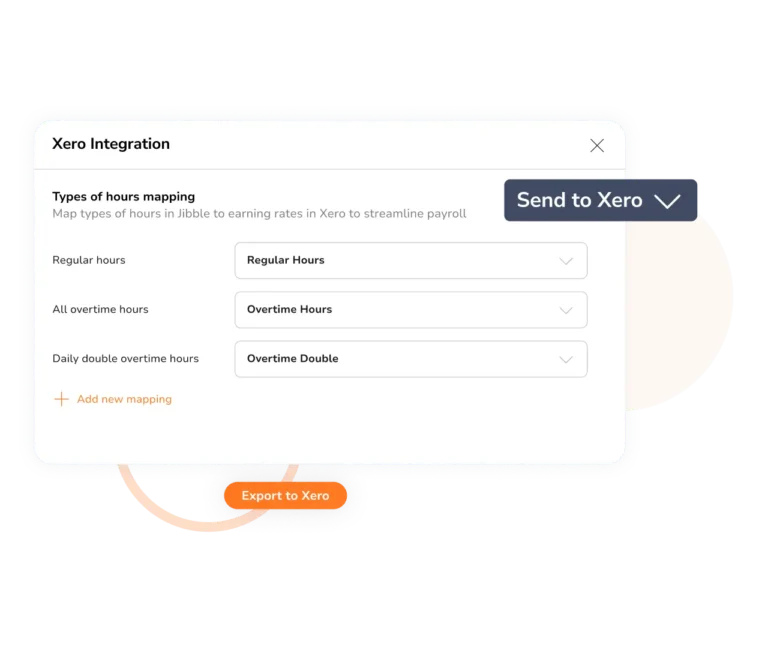 Mapping hours in Xero