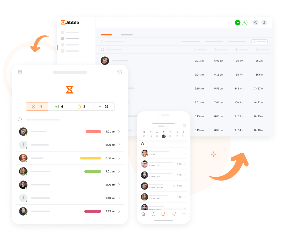 Aplicación de reloj horario para cualquier dispositivo