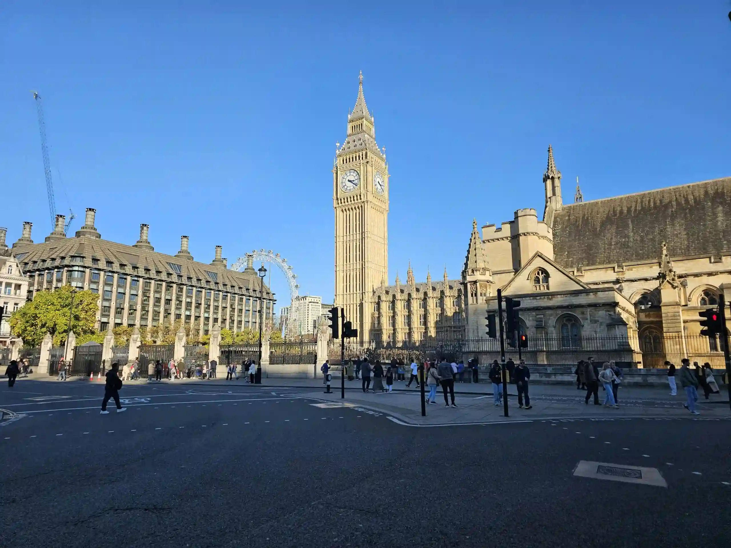 View of the UK Parliment and Westminster Abby