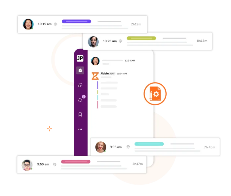 Com o controle de horas do Jibble par ao Slack consegue registrar suas horas em atividades ou projetos