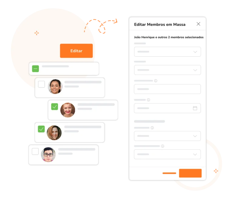 Recurso para atualizar os dados das pessoas em massa no app do Jibble.