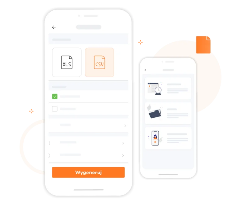 Eksportowanie raportów w aplikacji mobilnej Jibble.