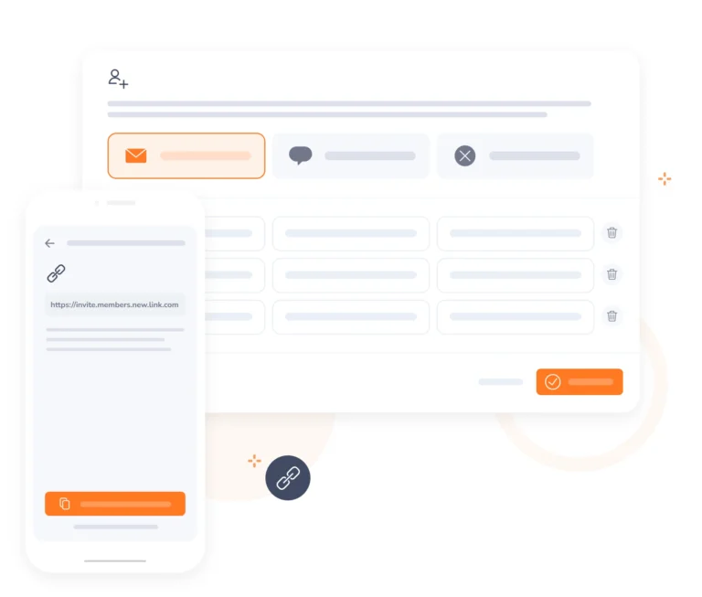 Convide membros da equipe ao enviar convites práticos