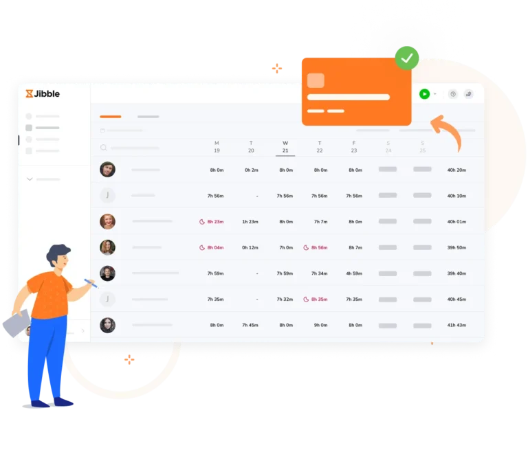Payroll ready timesheets on web app