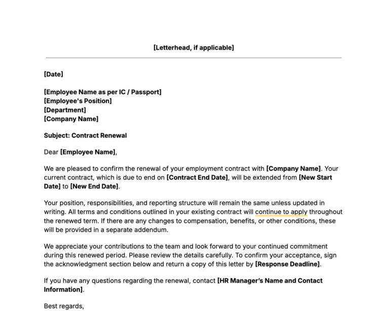 Contract Renewal Letter thumbnail