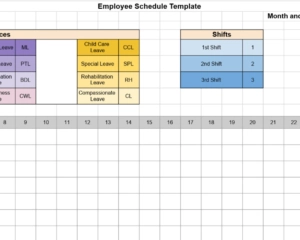 Employee Schedule Template thumbnail