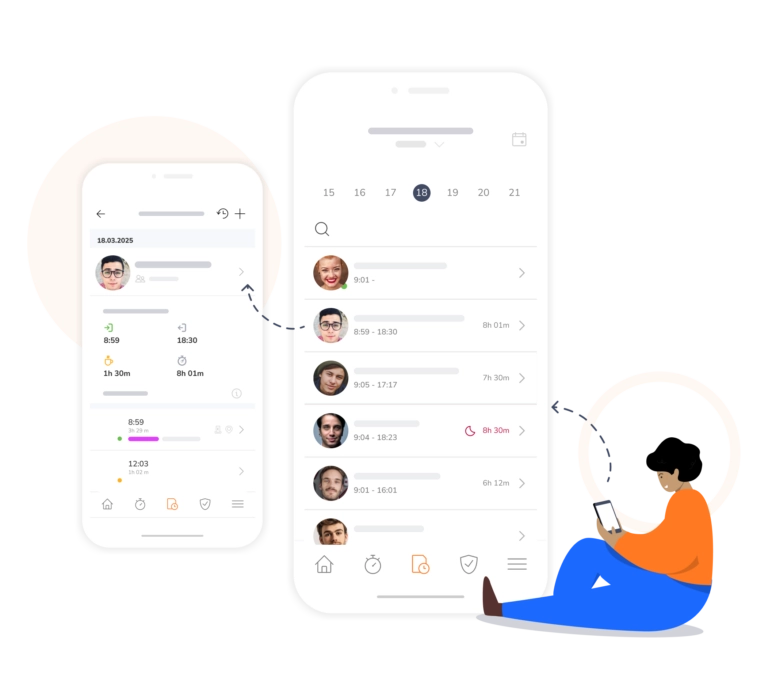 Gestion facile des feuilles de temps sur mobile