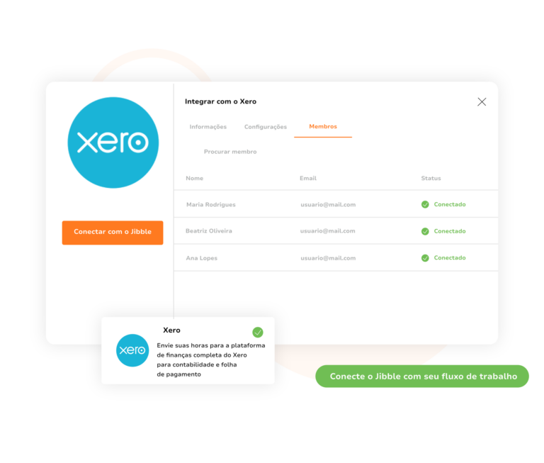 Integrando o Jibble com o Xero para a folha de pagamento