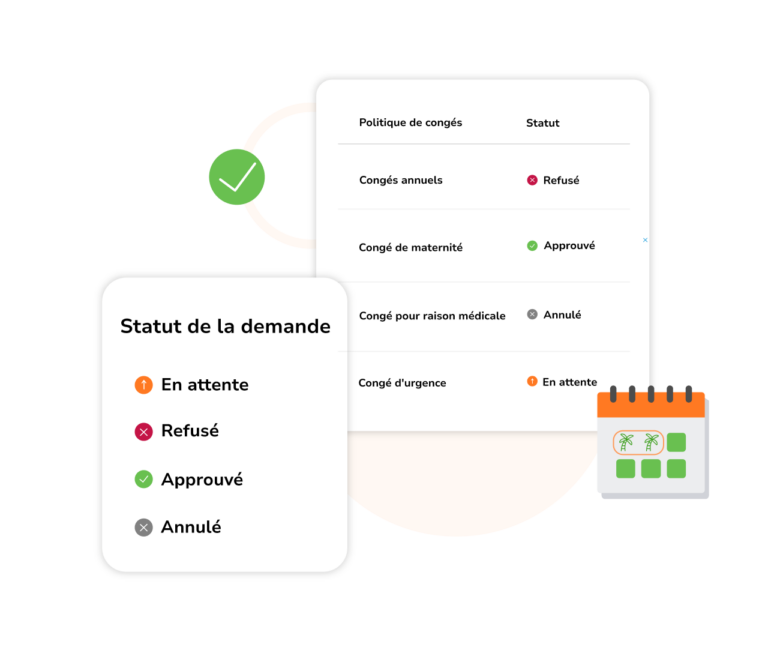 Statuts des demandes de congés