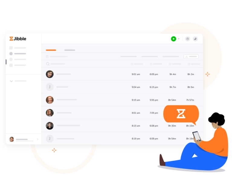 Hoja de horas para web y aplicaciones