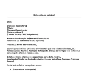 ícone do modelo de carta de confirmação grátis