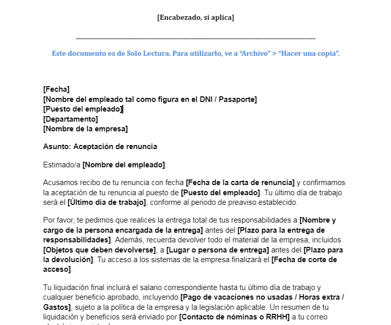 carta confirmación evento acuerdo plantilla descarga gratuita