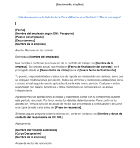carta de confirmacion de contrato descarga gratis gratuita