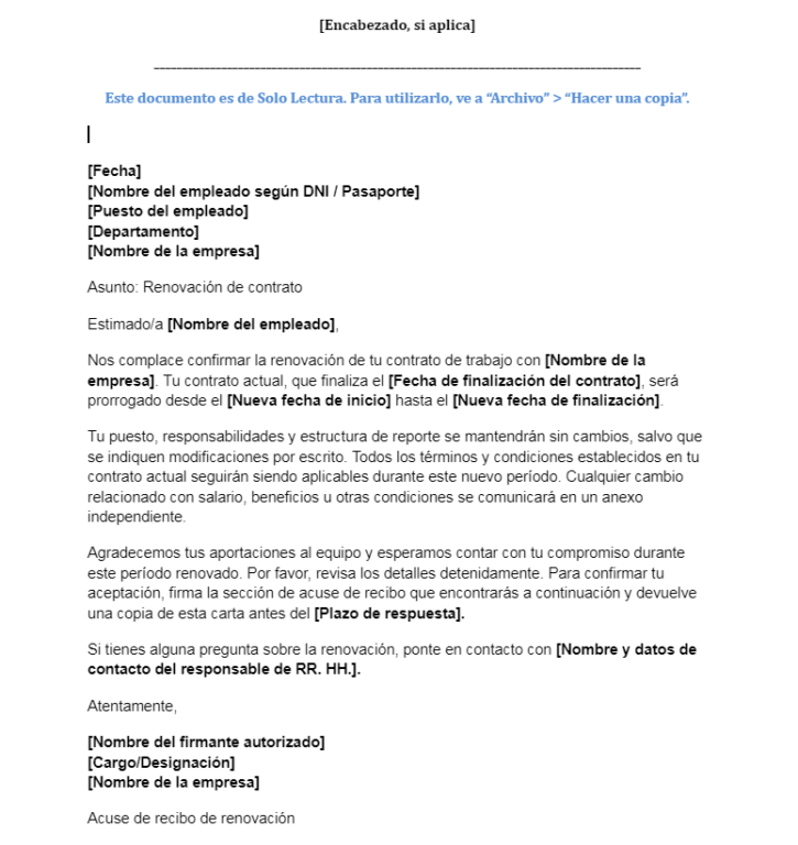 carta de confirmacion de contrato descarga gratis gratuita