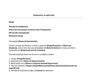 ícone Modelo de Carta de Admissão