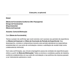 ícone modelo de carta de efetivação de funcionário