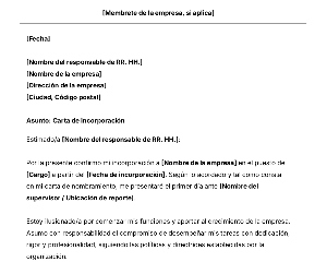 portada Plantilla de carta de incorporación u onboarding