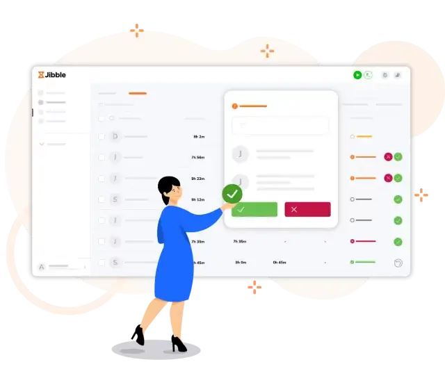aprobación de fichas horarias