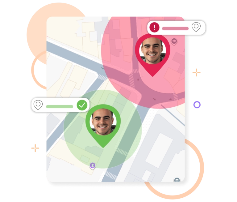fuera de las ubicaciones autorizadas (geovallas)