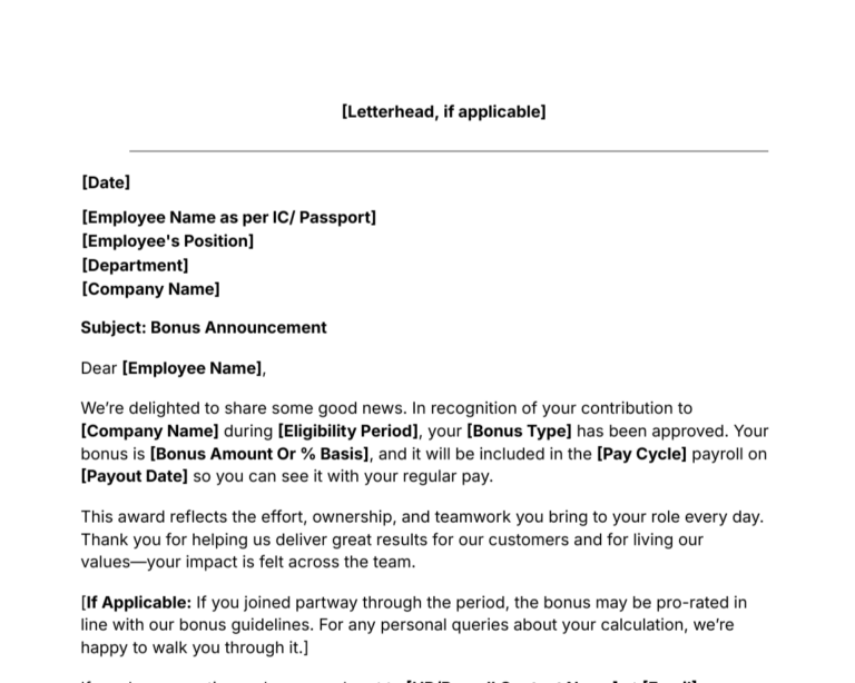 bonus announcement letter thumbnail