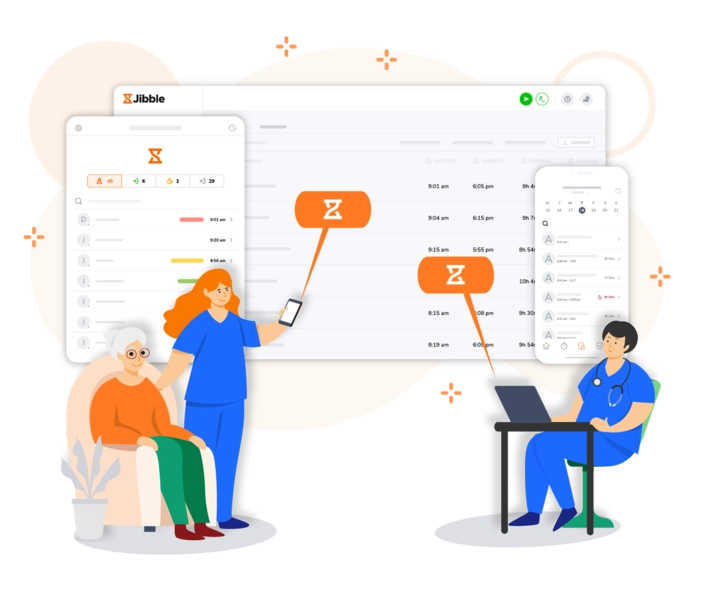 Registrera tid snabbt och smidigt inom branschen för personlig assistans.