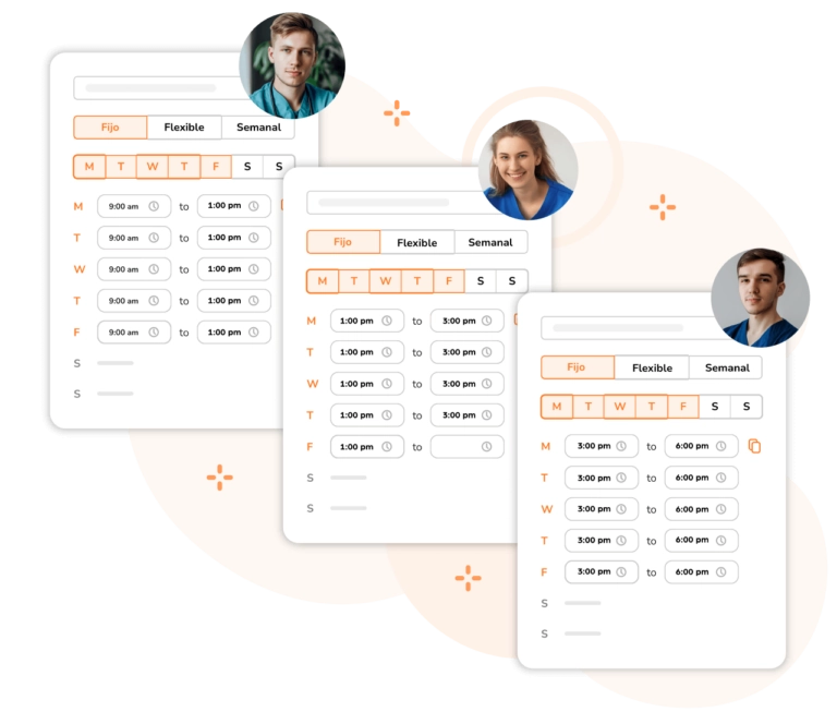 Crea horarios personalizados de atención domiciliaria