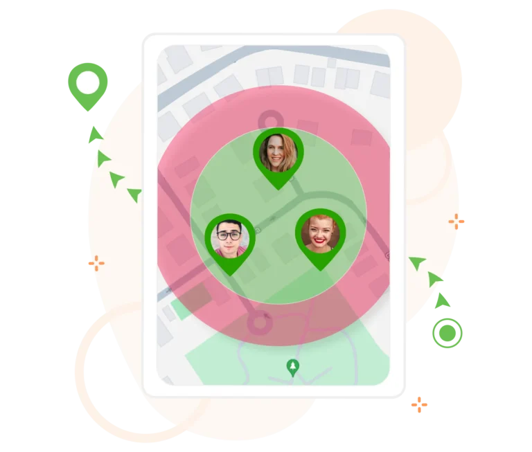 Konfigurera enkelt geostaket runt vårdtagarens hem.