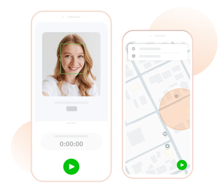 controle de horas com reconhecimento facial e GPS