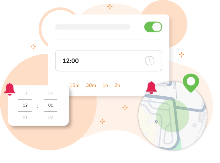 Promemoria di presenza basati sull'orario e sulla posizione.