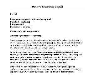 Portada Plantilla de carta de agradecimiento