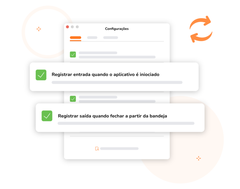 Registros de entrada e de saída automáticos no app para computadores do Jibble
