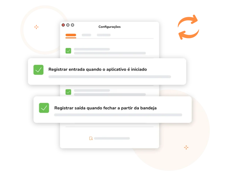 Recurso de entrada e saída automáticas no software do Jibble