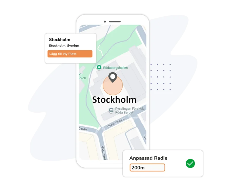 Håll koll på var dina medarbetare befinner sig med hjälp av geostaket.