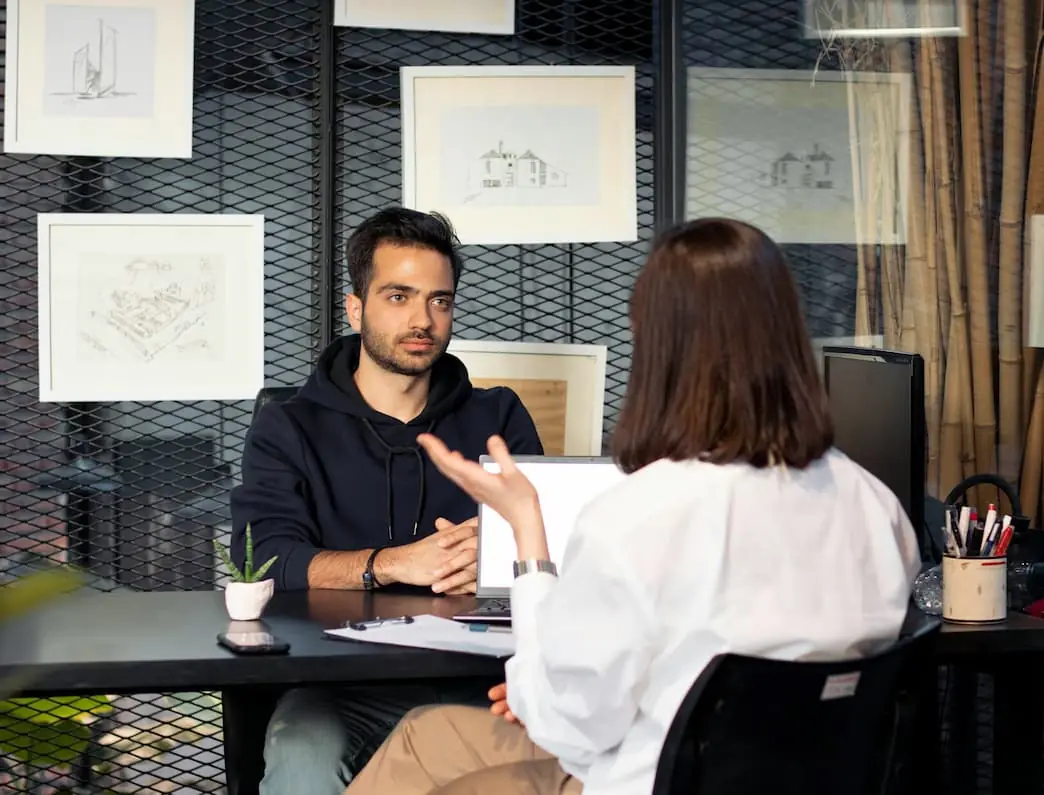 An HR recruiter trying to hire the right candidate for the position