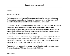 portada Plantilla de Carta de experiencia laboral descarga gratis
