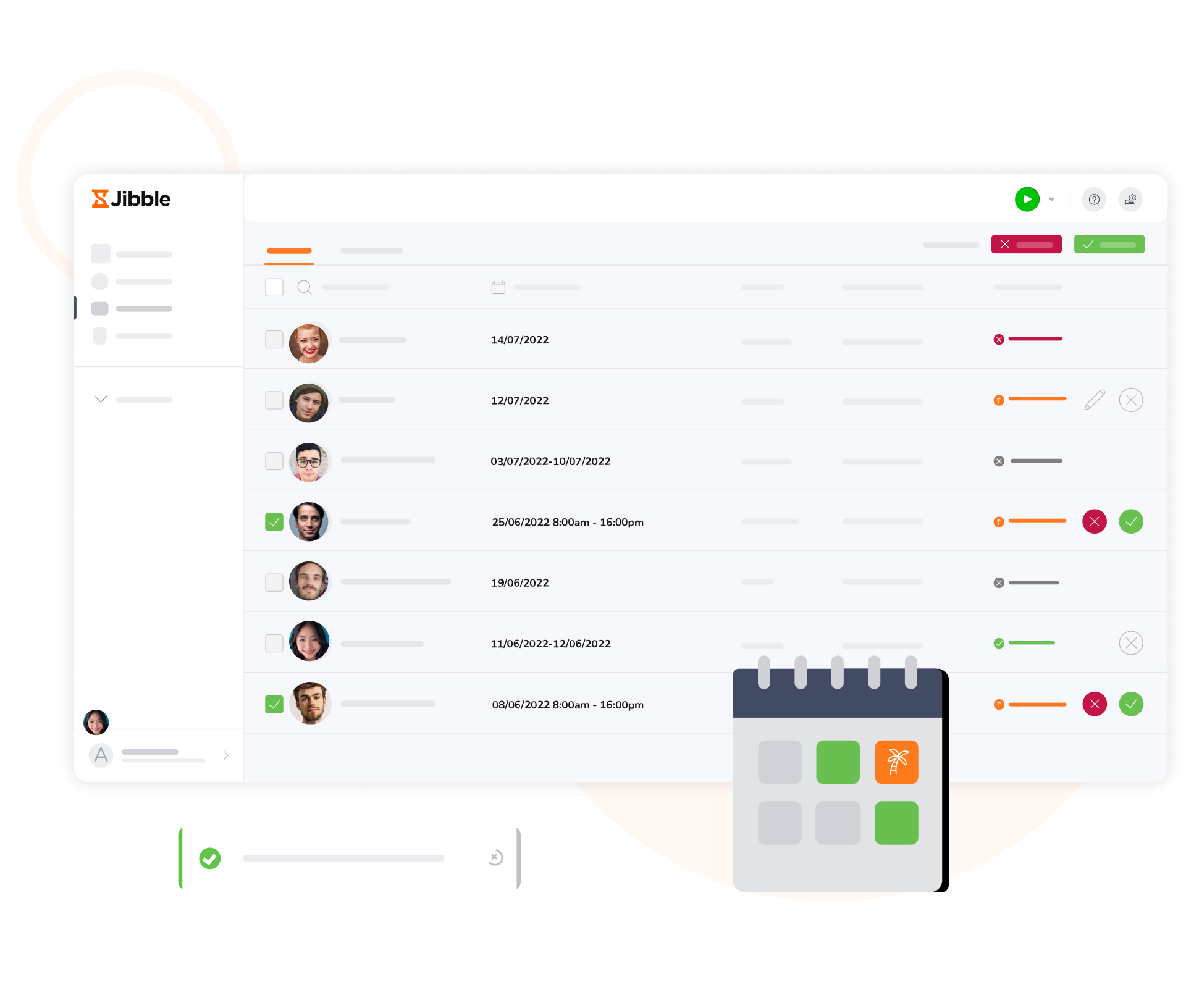 İzin onayları - Turkish